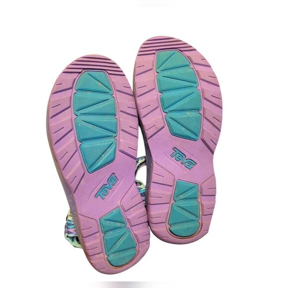 Teva Youth Purple Teal Hurricane XLT 2 Sandal Size US 4 - Picture 3 of 5